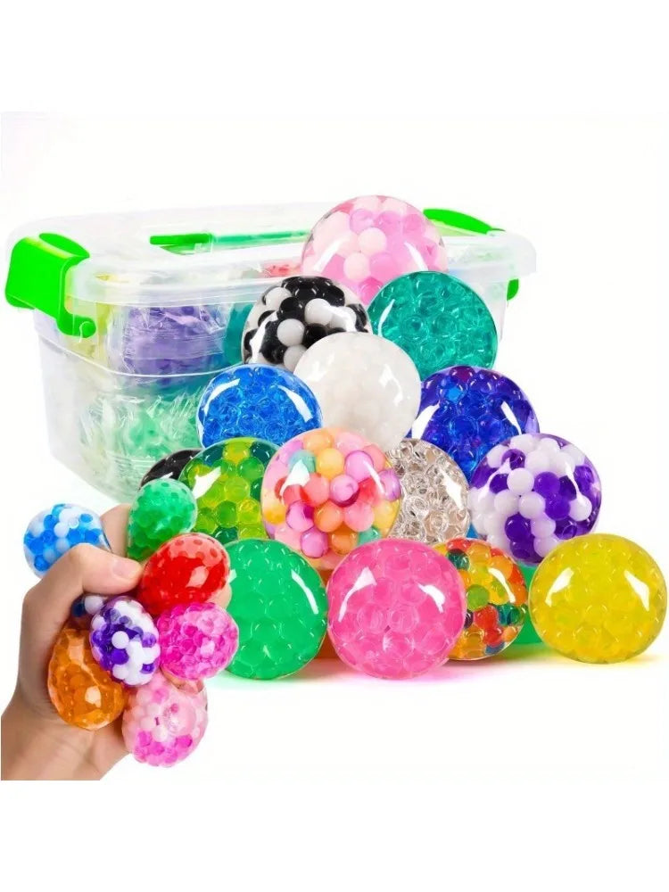 9 Pack Mini Stress Ball Random Squishy Toy Stress Relief Ball Relieve Work Anxiety Exercise Hand Flexibility Party Favors
