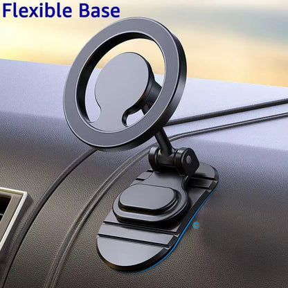Metal Magnetic Car Phone Holder for MagSafe 360° Foldable Dashboard Mount