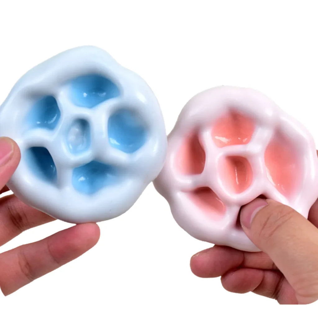 Shapeable Vacuum Squishies Sand Ball Grape Stress Ball Stress Relief Noisy Ball Desktop Squeezing Soothing Toy Birthday Gift