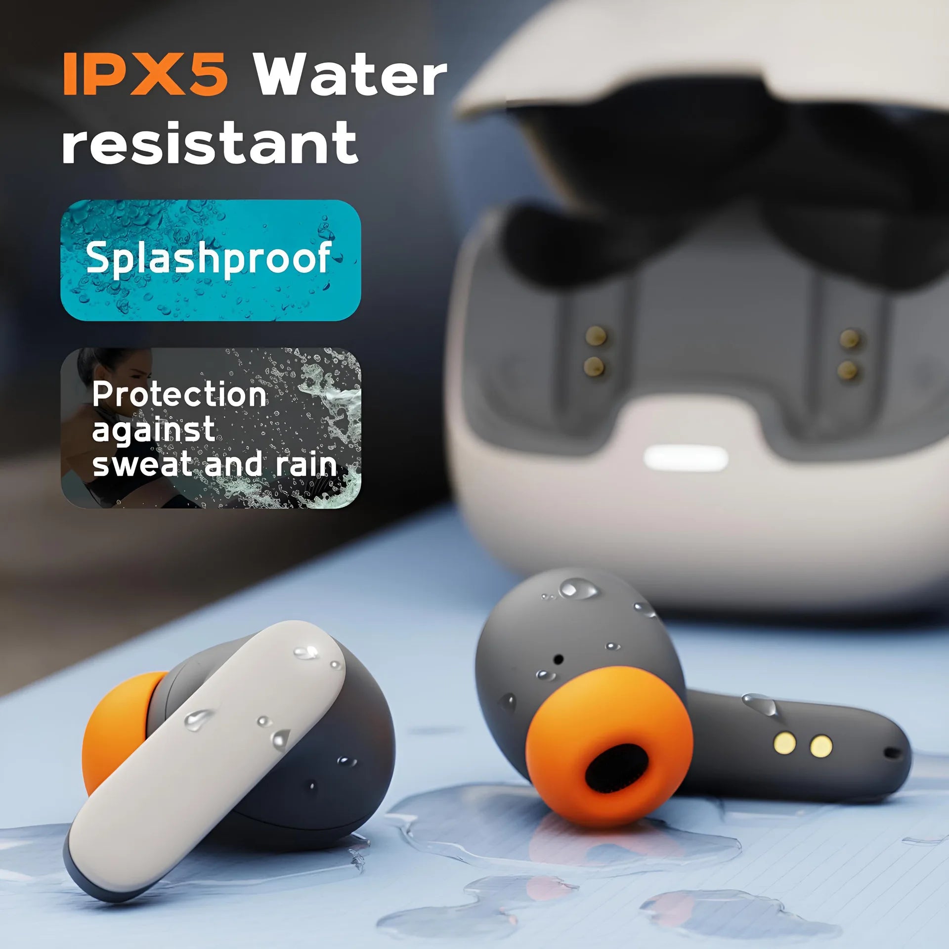 Firsting TWS Gaming Earbuds Bluetooth 5.4 – Low Latency, Noise Reduction, Fast Charging, Waterproof