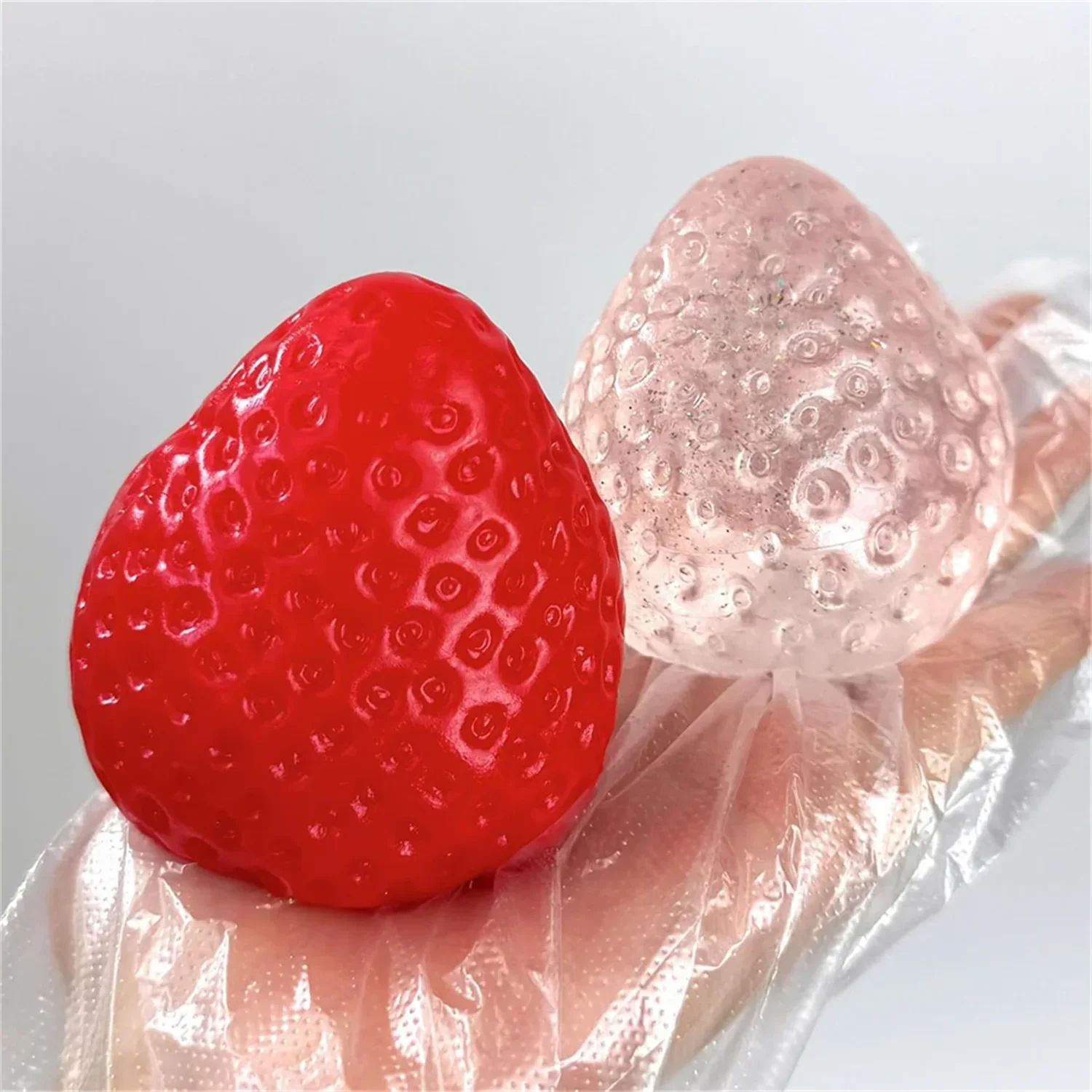1pcs Taba Squishies Strawberry Fruit Squeeze Toys Kawaii Sticky Stress Fidget Toy Gift Perfect Desk Accessory for Kids Adults
