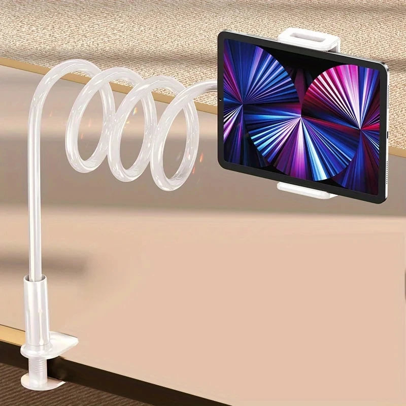 Foldable 70cm Phone Tablet Clip Stand Lazy Bedside Desk Holder for iPad Samsung Xiaomi ASUS Tabs
