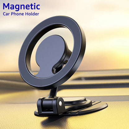 Metal Magnetic Car Phone Holder for MagSafe 360° Foldable Dashboard Mount