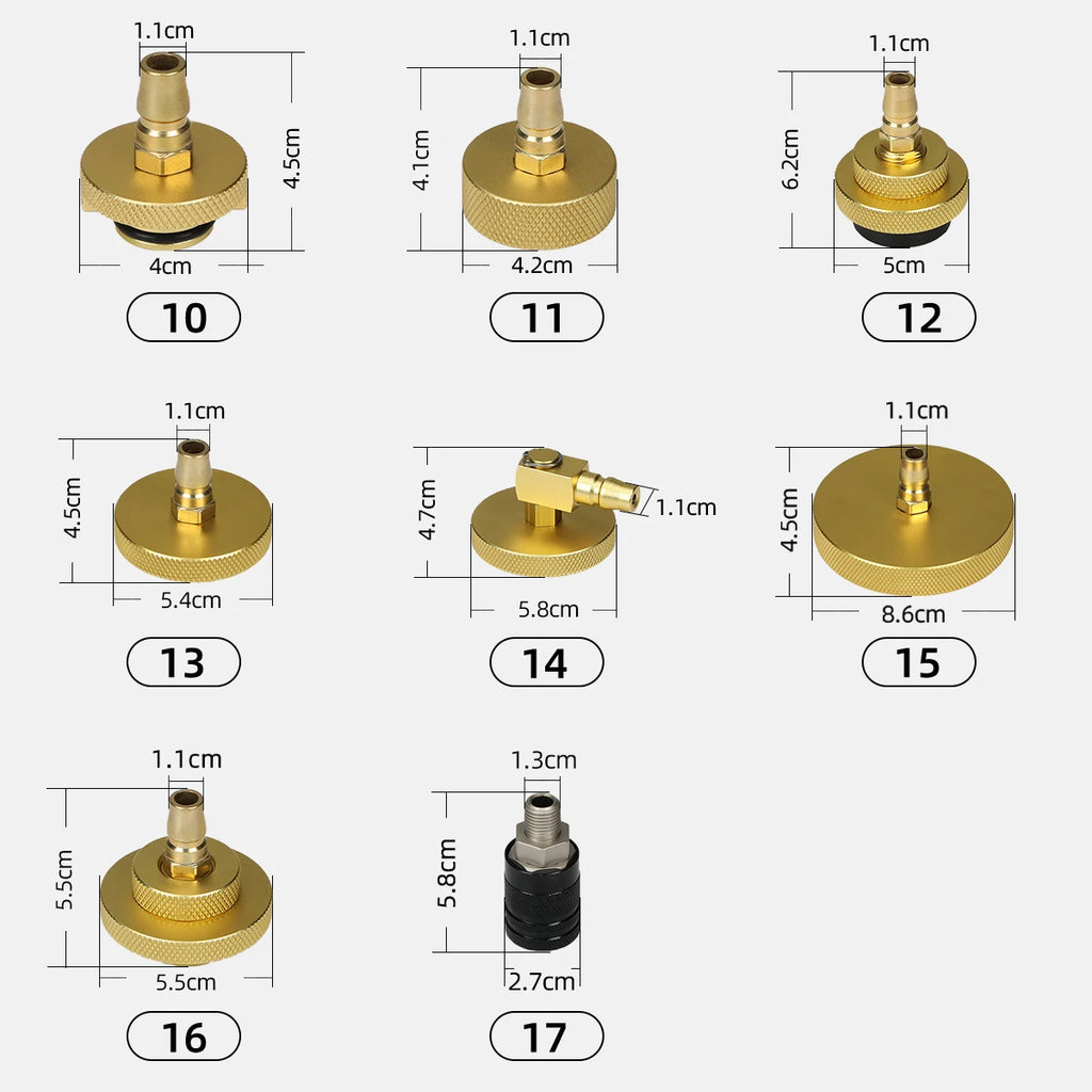 AUTOOL AST618 Brake Clutch Fuel Exchange Connector Kit Drained Tool Car Brake Fluid Connector Brake Fluid Oil Changer Pump Tool
