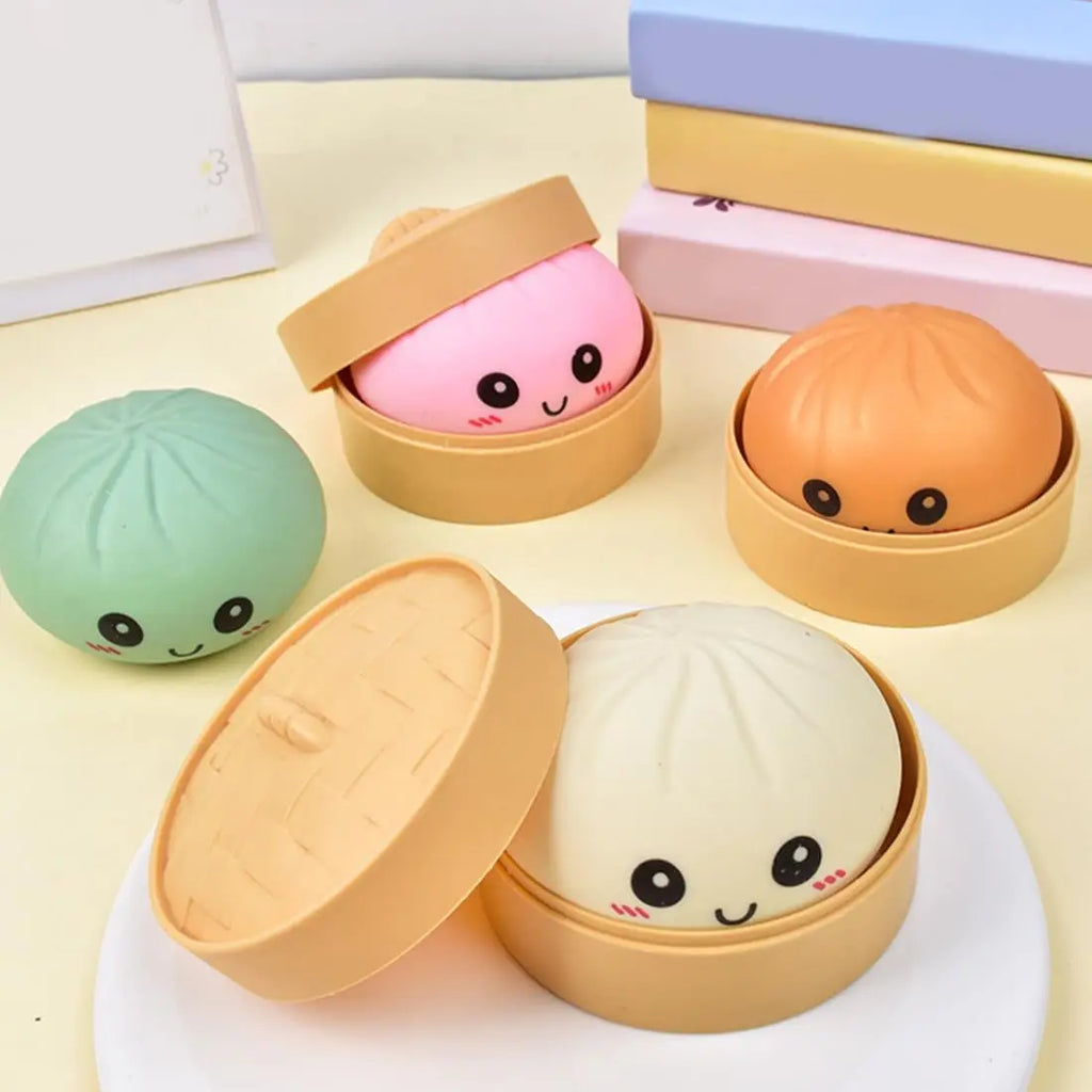 Giant Dumpling Mystery Box: Random Color Glitter Squishy Toy, Maltose Texture Slow Rising Stress Ball, Aesthetic Desk Toys