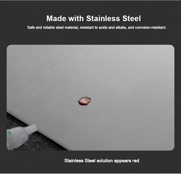 Stainless Steel 3pcs Cutting Boards - BPA-Free Dishwasher Safe Non-Slip Kitchen Boards w/Juice Groove 2030