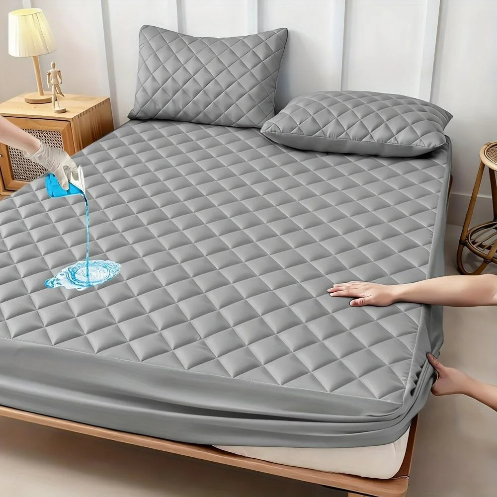 Waterproof Mattress Protector Soft Comfortable All-Season Cooling Breathable Noiseless Pad Cover Thick