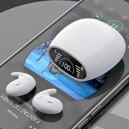 SK Sleep Headphones Bluetooth 5.3 Ultra-Thin Invisible Wireless Earbuds Waterproof Sport Button Control