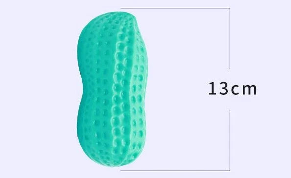 Dog Chewing Toy Simulation Peanut Squeaking Plaything Grinding Teeth Cleaning Anti Bite Rubber Cat Pet Toy Interactive Chew