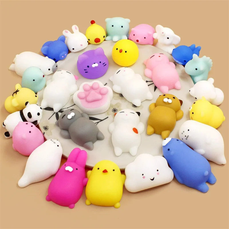 5–50 PCS Party Favors Mini Mochi Squishy Squeeze Toys, Random Assortment