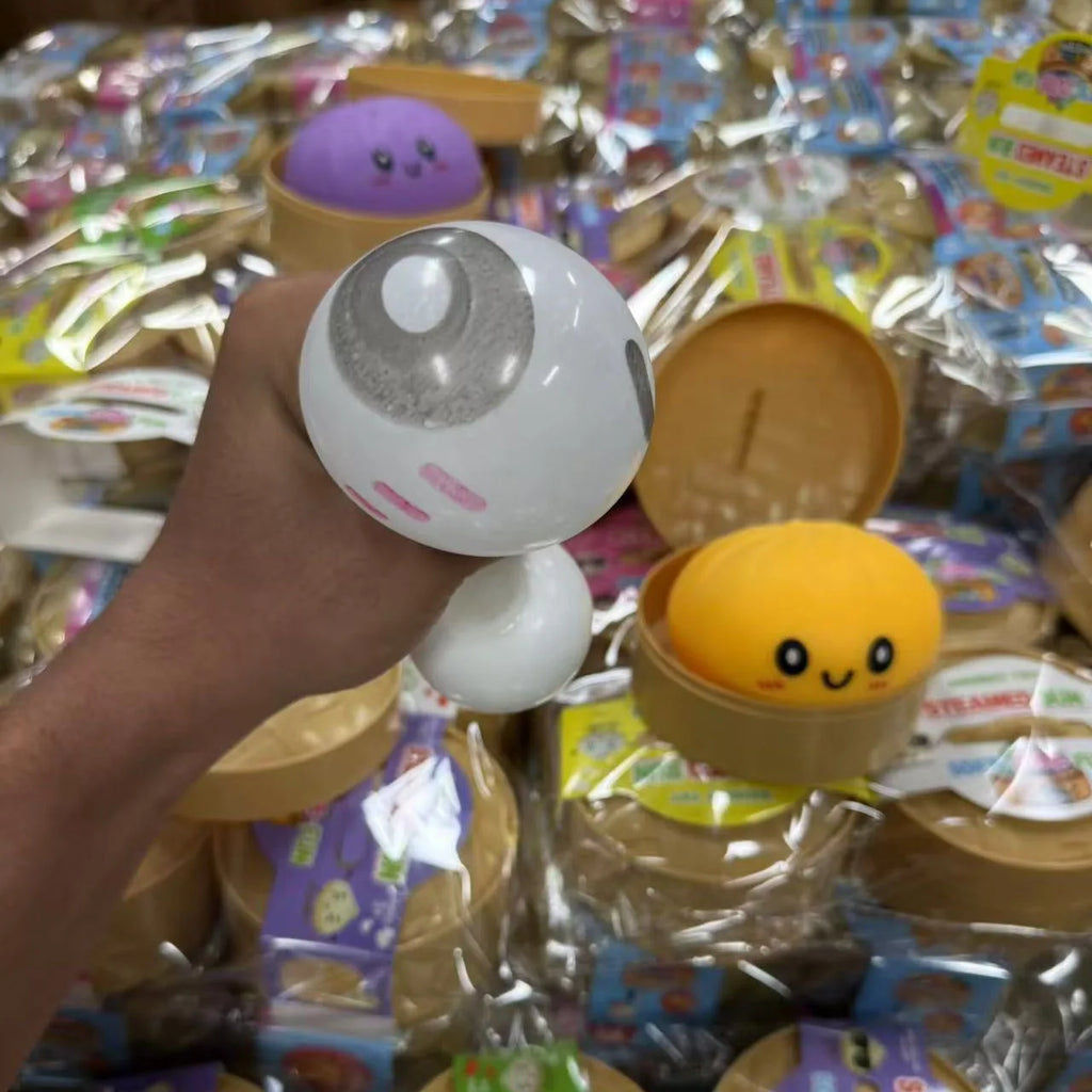Giant Dumpling Mystery Box: Random Color Glitter Squishy Toy, Maltose Texture Slow Rising Stress Ball, Aesthetic Desk Toys