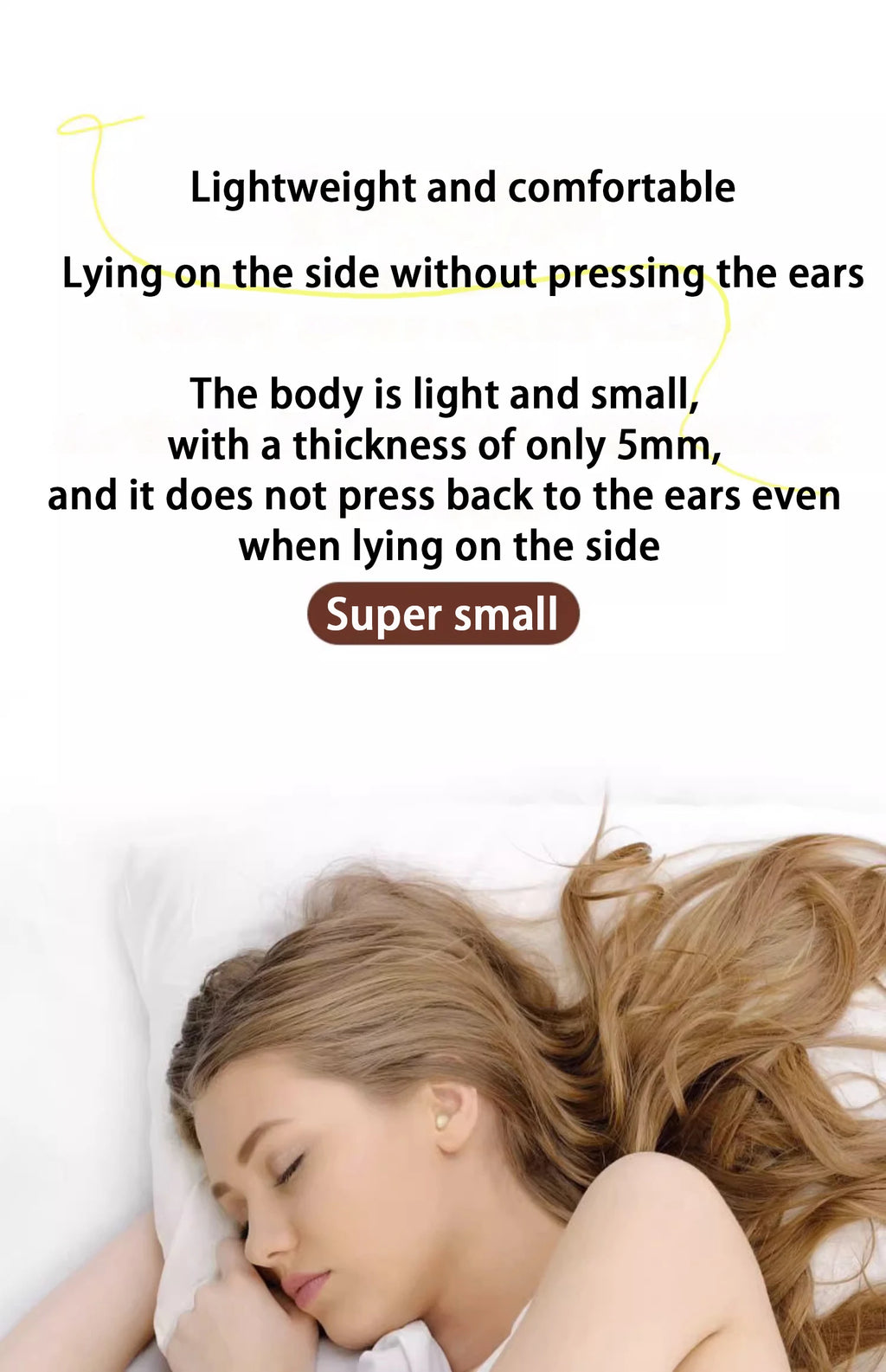 SHUKE SK19 Mini Invisible Earbuds Bluetooth 5.3 – Sleep & Sport, IPX5 Waterproof, 480H Standby