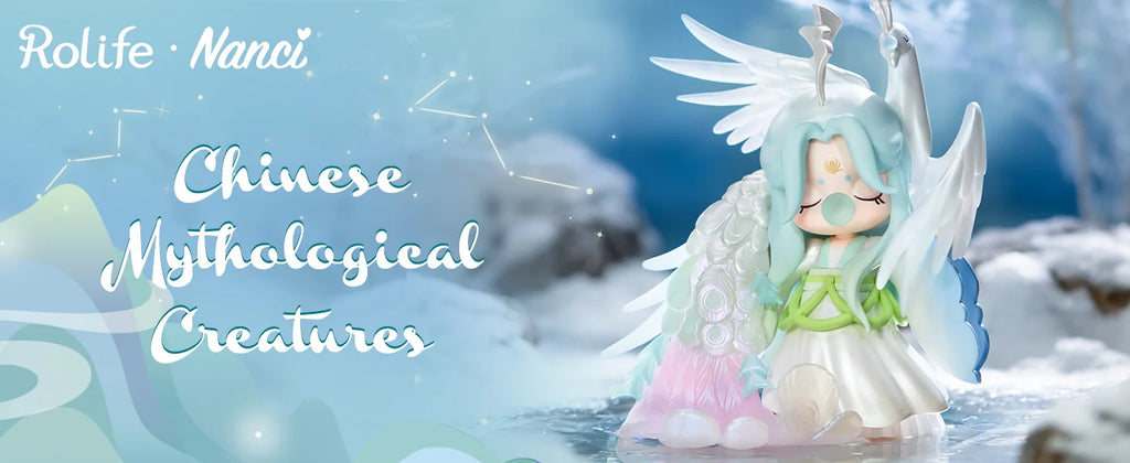 Rolife Nanci Blind Box Oriental Mythological Creatures Action Figure Collectible Doll Toys Surprise Box for Kids Friends Adults