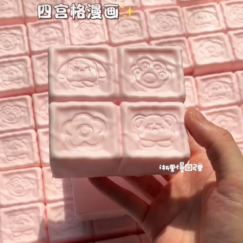 Moist Strawberry Milk Chocolate Cake Bread Squishy Toys Slow Rising Fidget Toy Sensory for Stress Relief Squeeze for Kids Adults