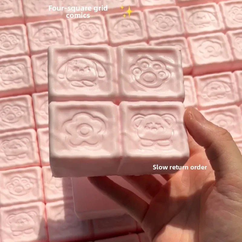 Moist Strawberry Milk Chocolate Cake Bread Squishy Toys Slow Rising Fidget Toy Sensory for Stress Relief Squeeze for Kids Adults