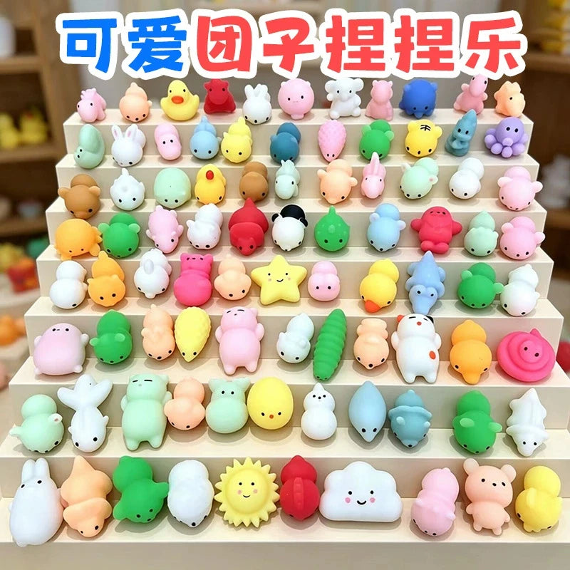 5–50 PCS Party Favors Mini Mochi Squishy Squeeze Toys, Random Assortment