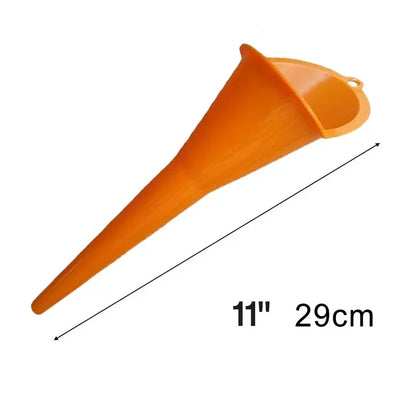 Car Long Stem Funnel Gasoline Oil Fuel Filling Tool Anti-splash Plastic Funnel Motorcycle Refueling Tools Auto Accessories