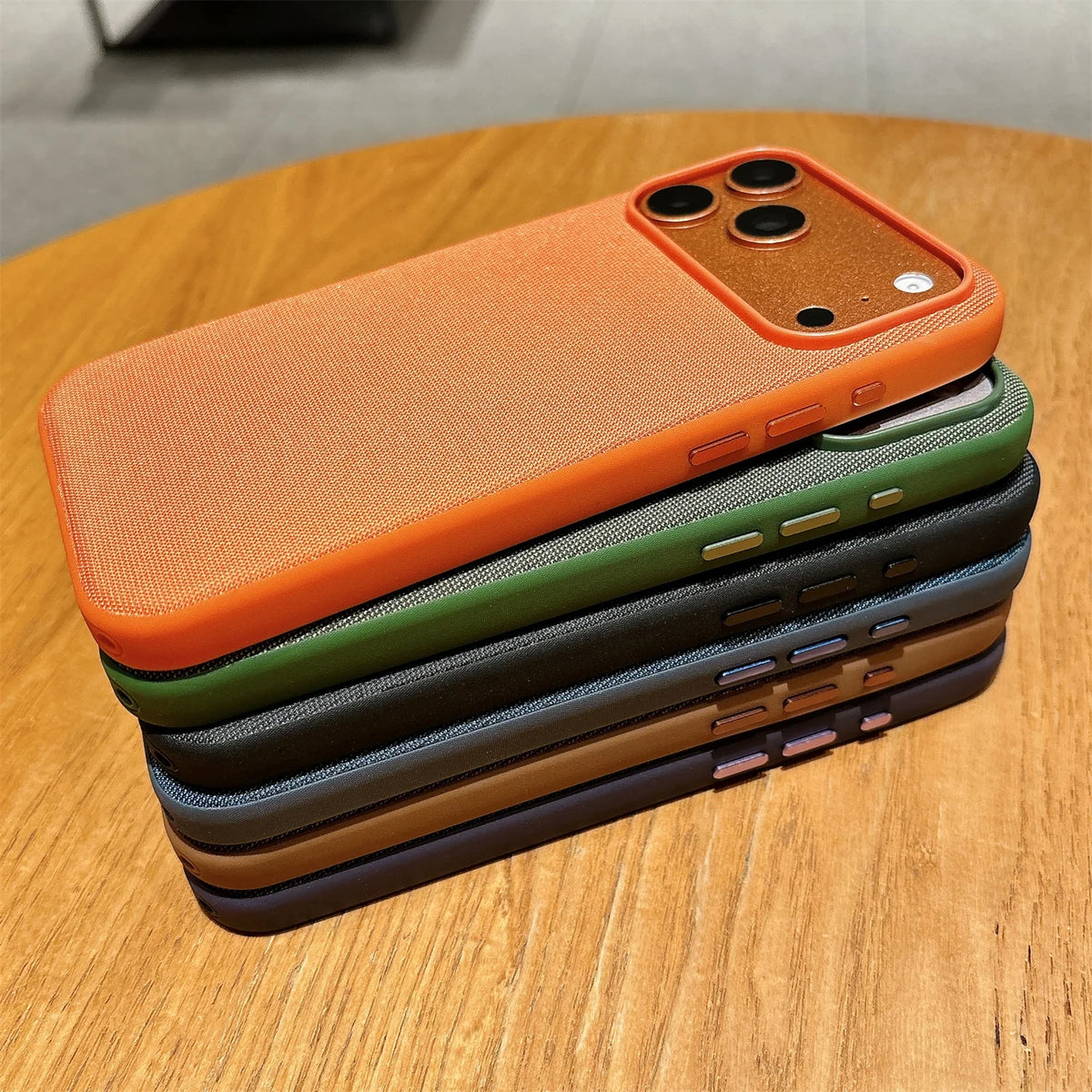Magnetic Woven Phone Case for iPhone 18 17 16 15 Pro Max MagSafe Cover