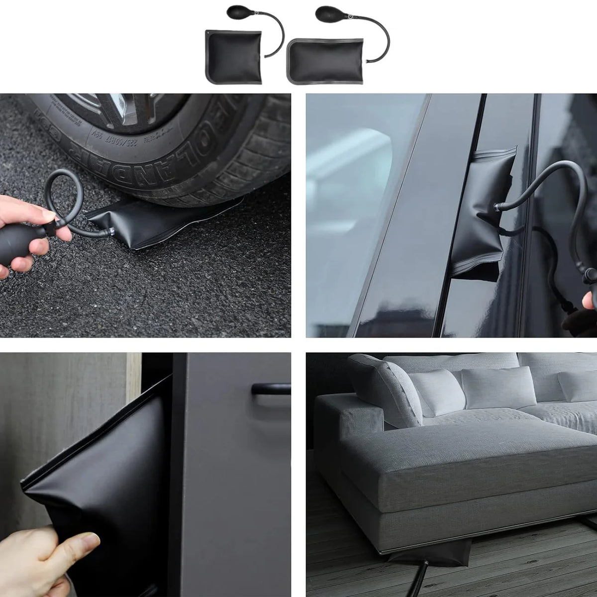 Car Door Lockout Tool Kit Air Wedge Pump 17/25-Piece Auto Emergency Tools