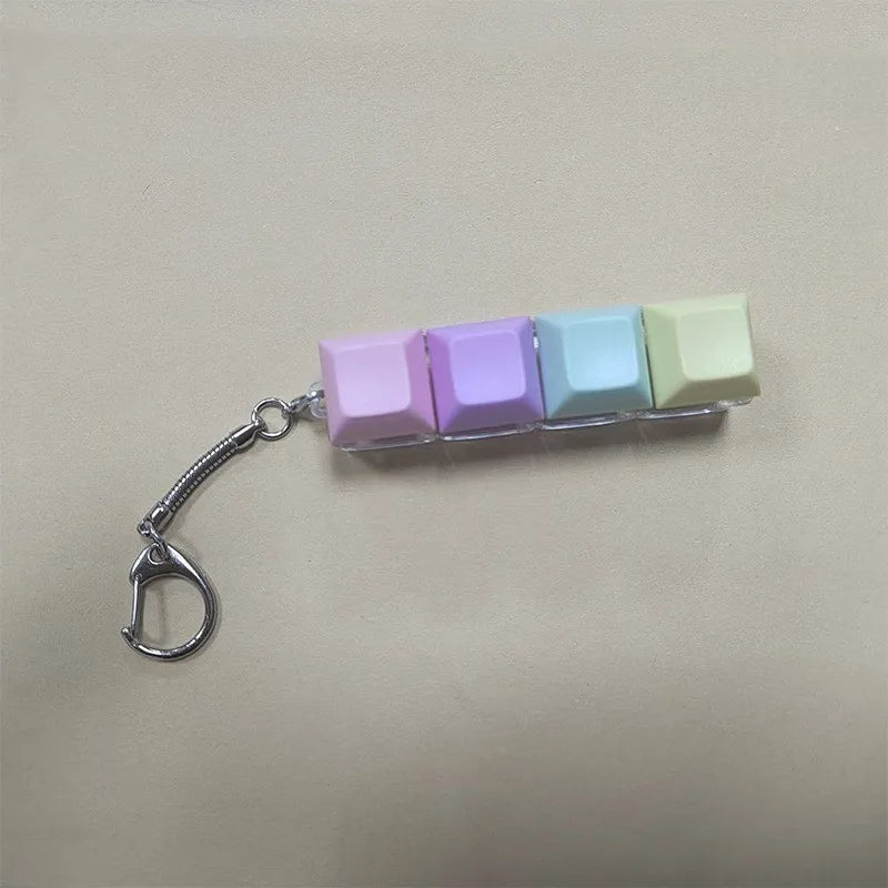Mini Keyboard Switch Tester, Fidget Toy. 9x3x2cm, Colorful Keys, Portable, for Kids & Adults, Stress Relief