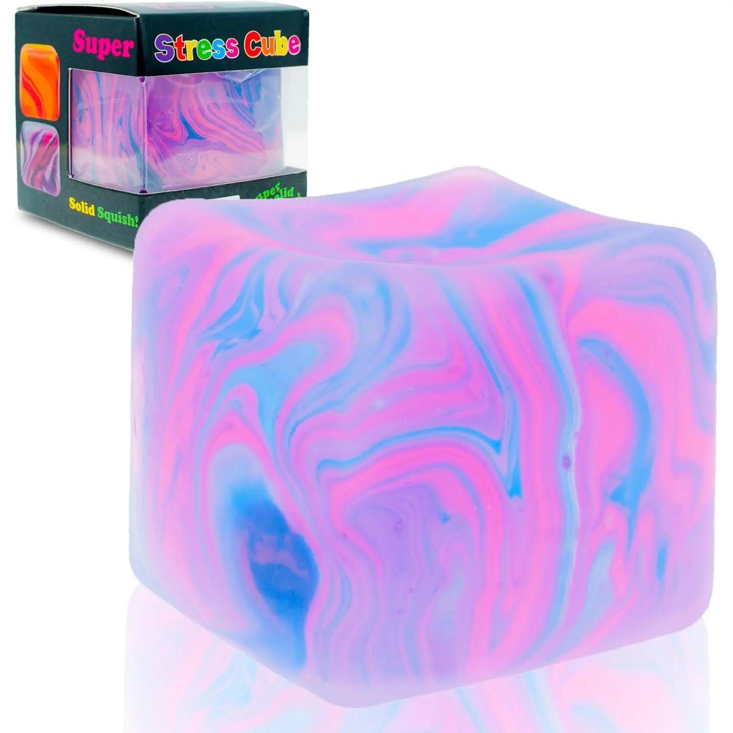 Ice Cube Sensory Fidget Toy, Cute Rabbit Stress Relief Squishy Anti-stress Squeeze Toy Decompression Toys For ADHD Gift.