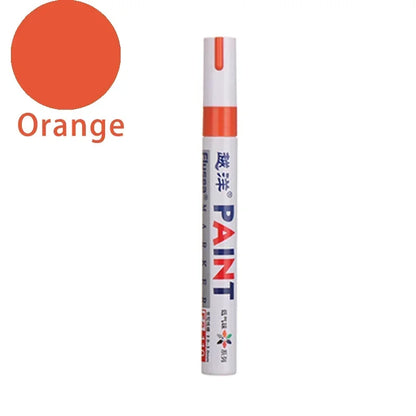Car Paint Scratches Repair Brush Pen Waterproof Water Paint Marker Pen Car Tire Tread Care Automotive Black White Red Silver
