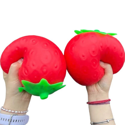 Super Jumbo Strawberry Squishy Toy Slow Rising Simulated Strawberry Antistress Anti-Anxiety Fidget Toy for Adults Friends Gifts