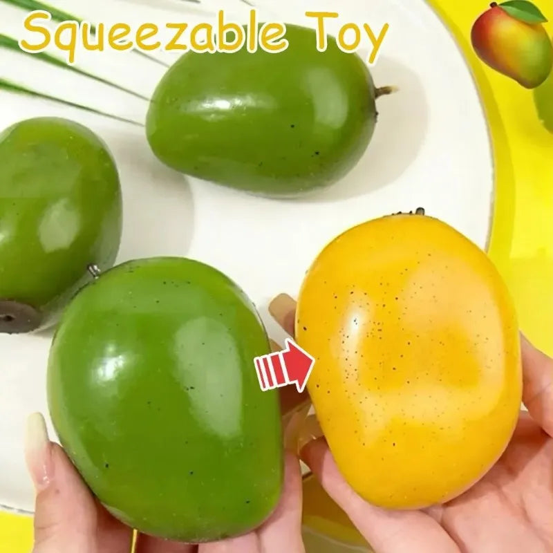 Strawberry Mango Pinch Music Color Change Slow Rebound Release Stress Relieving Ball Stress Relieving Toy Artifact