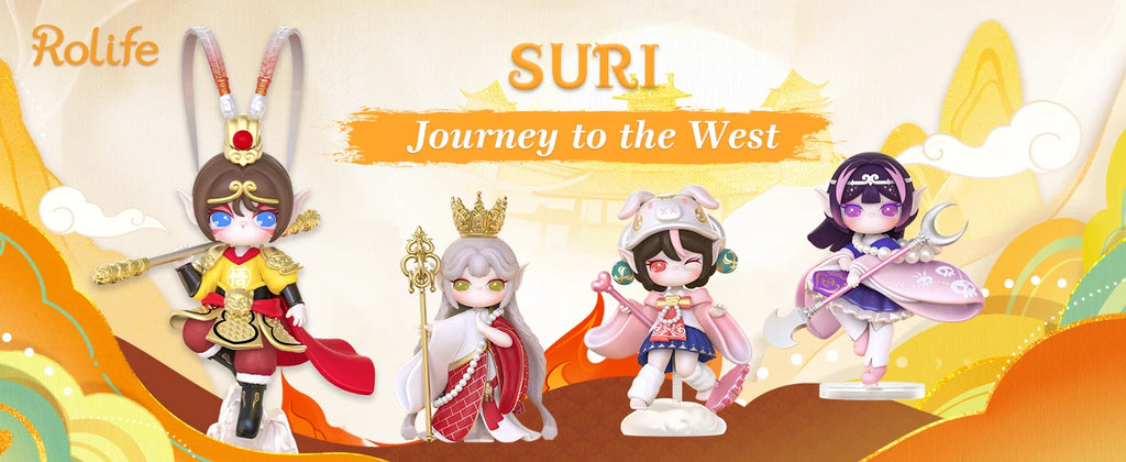 Rolife Suri Blind Box Suri's Journey to the West Action Figure Collectible Doll Toys Surprise Box Gift for Kids Friends Adults