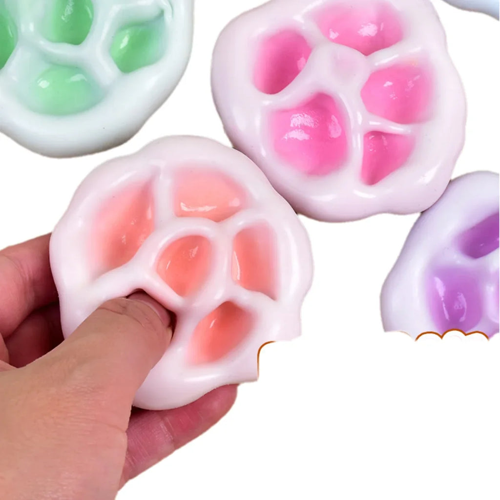 Shapeable Vacuum Squishies Sand Ball Grape Stress Ball Stress Relief Noisy Ball Desktop Squeezing Soothing Toy Birthday Gift