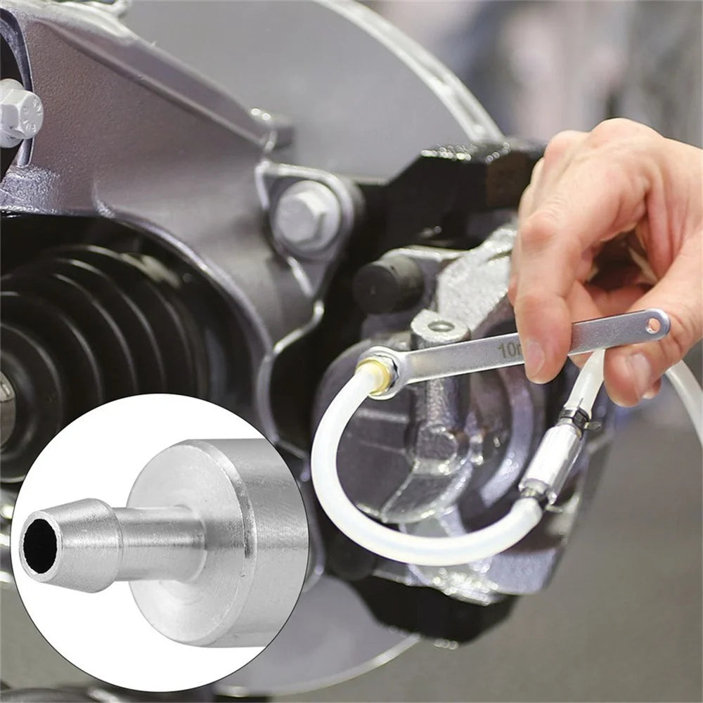 2Pcs Car Clutch Brake Bleeder Hose Hydraulic Clutch One Way Valve Tube Bleeding Tool Replacement Adapter Kit Auto Accessories