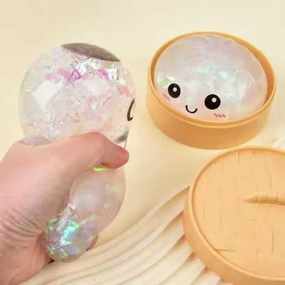 Dumpling Squishy Toy Slow Rising Maltose Fidget Random Color 1/2/4/12 Pack