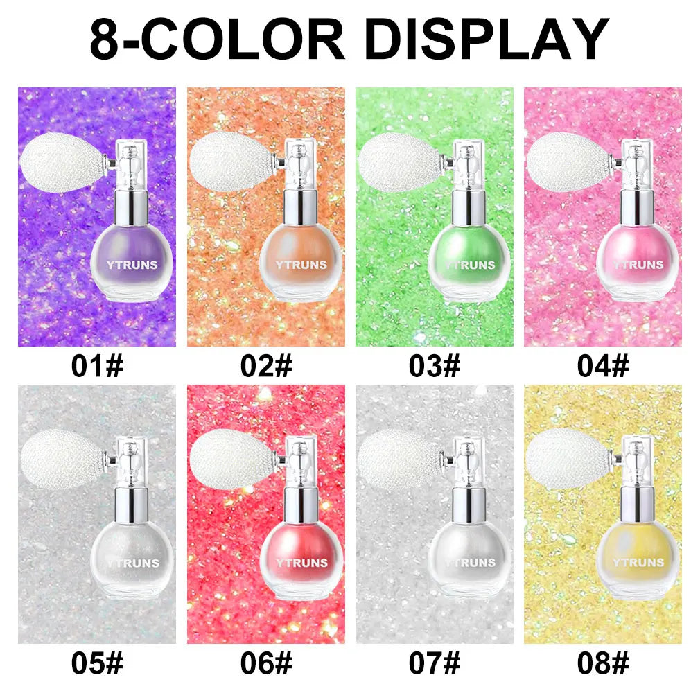Star Glitter Spray, Body Makeup Highlighter, 3D Glitter Laser Fine Powder, Suitable For Performance And Dance, Clavicle And Body