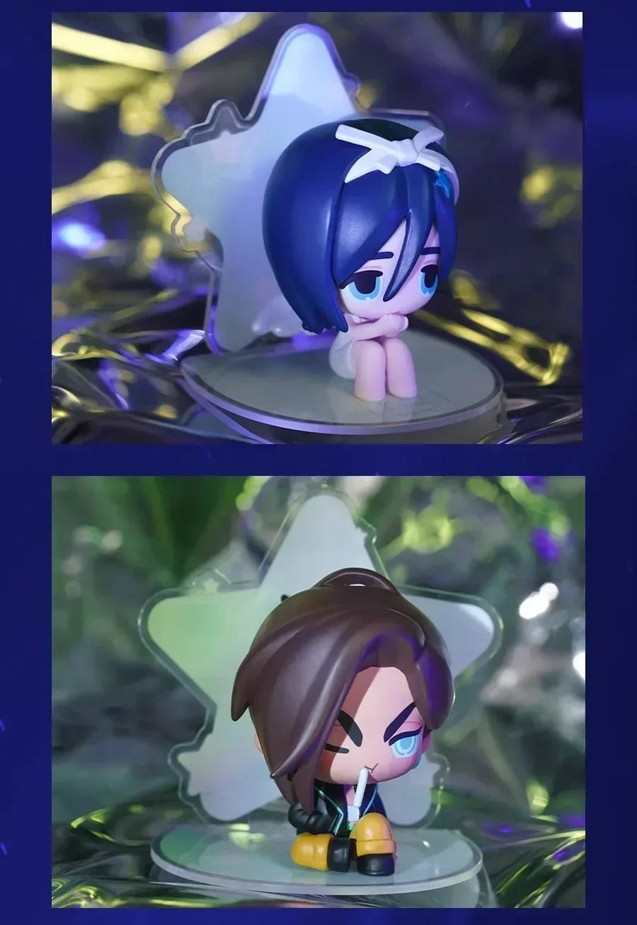 6PCS Blind Box Alien Stage Free Stage Series TILL Two-dimensional Animation Peripherals Collection Model Doll Surprise Gifts Toy