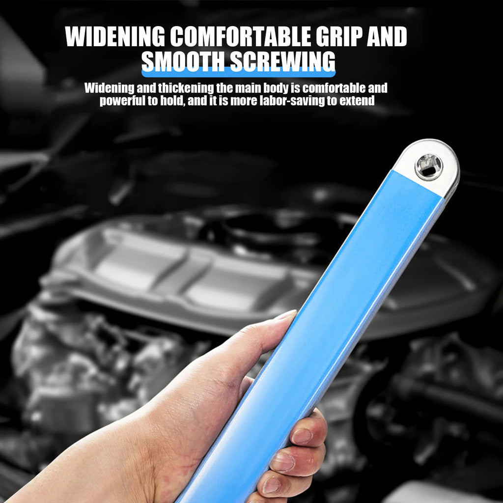 Universal Ratcheting Wrench Extension Bar Adjustable Double Head  Extra Long Heavy Duty Tool For Mechanics And Car Repair