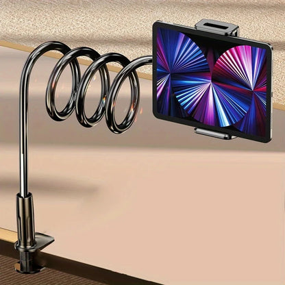 Foldable 70cm Phone Tablet Clip Stand Lazy Bedside Desk Holder for iPad Samsung Xiaomi ASUS Tabs