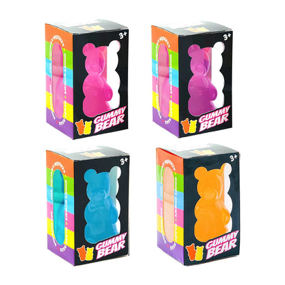 Squishy Cube & Gummy Bear Fidget Toys Slow Rising Sensory Squeeze Box Options