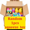 100+ Random Styles Squishy Surprise Blind Box, Kawaii Stress Relief Squeeze Fidget Toys, Assorted Novelty Sensory Desk Gift