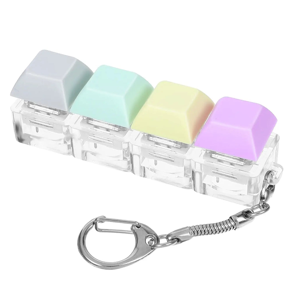 Mini Keyboard Switch Tester, Fidget Toy. 9x3x2cm, Colorful Keys, Portable, for Kids & Adults, Stress Relief