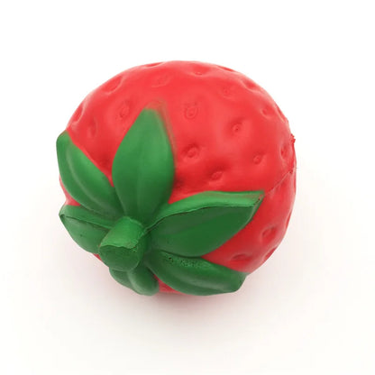 Slow Rebound Strawberry Squishy Toy – Realistic Fruit Stress Relief Squeeze Ornament, 12cm