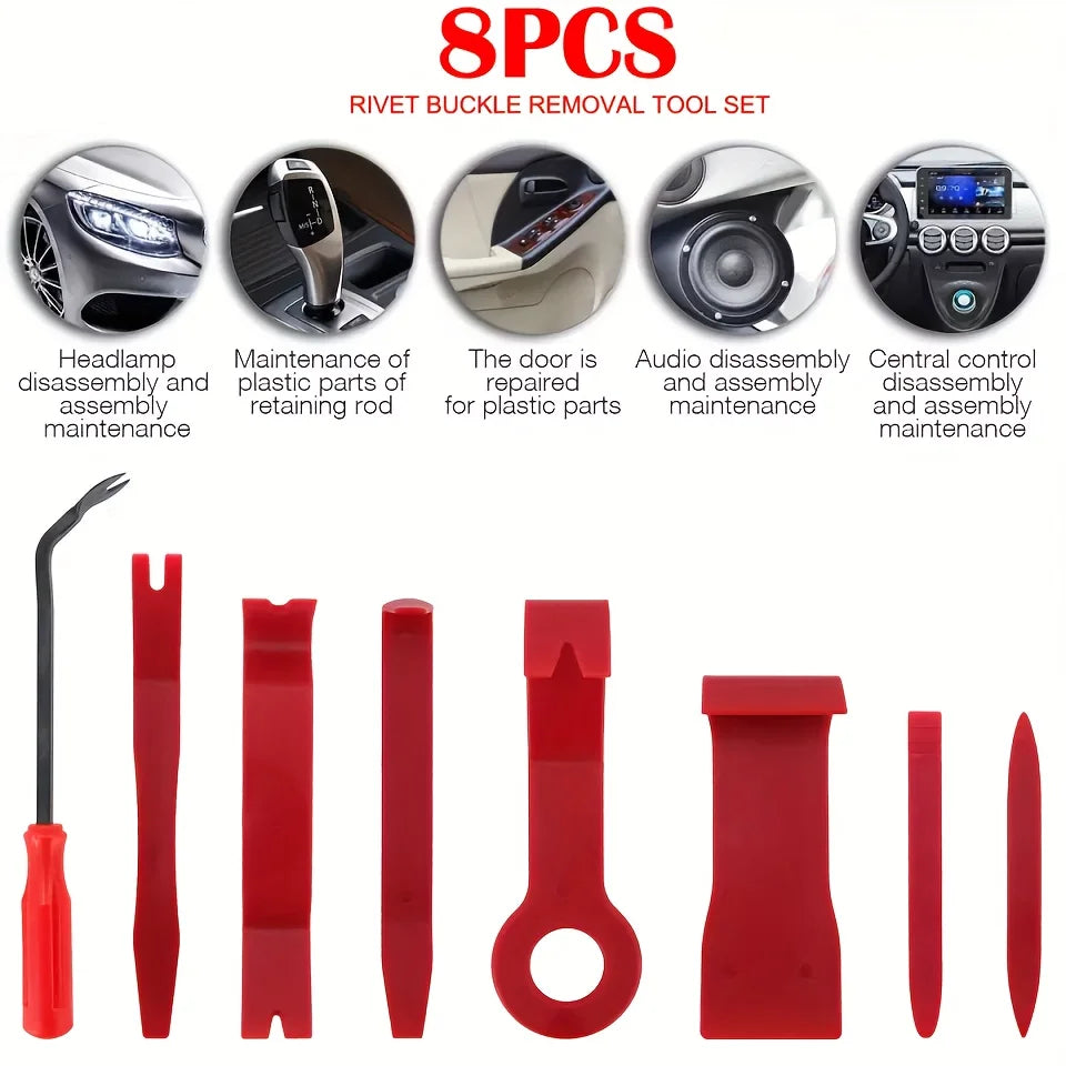 Car Door Tool Kit Inflatable Air Pump Auto Window Door Open Fixing Gripper Tools with Long Reach Kits & Carrying Bag