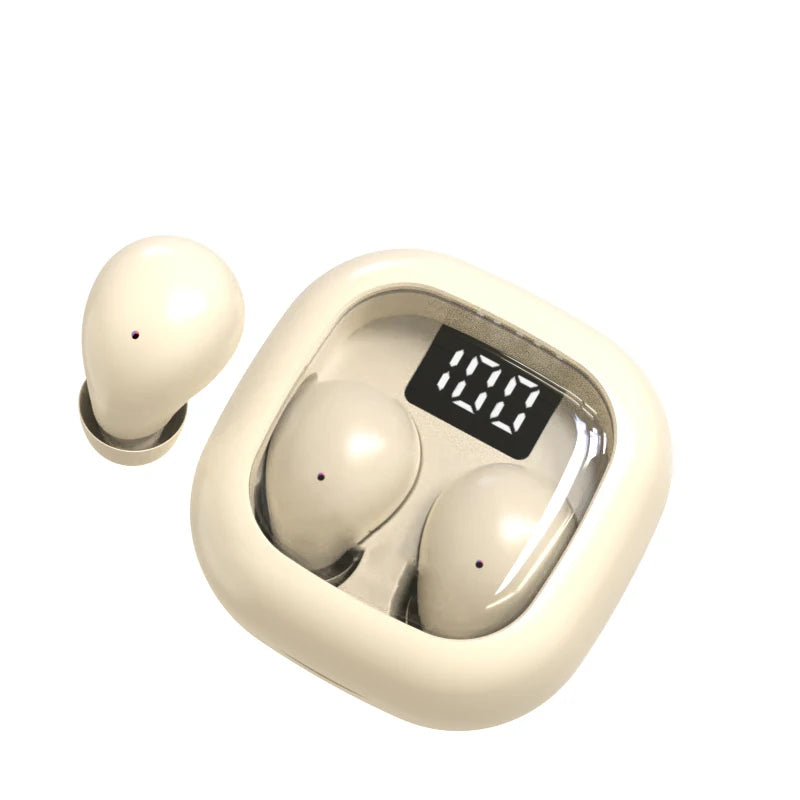 SHUKE SK19 Mini Invisible Earbuds Bluetooth 5.3 – Sleep & Sport, IPX5 Waterproof, 480H Standby