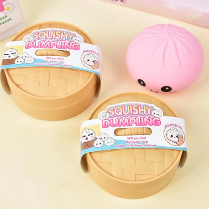 Dumpling Squishy Toy Slow Rising Maltose Fidget Random Color 1/2/4/12 Pack