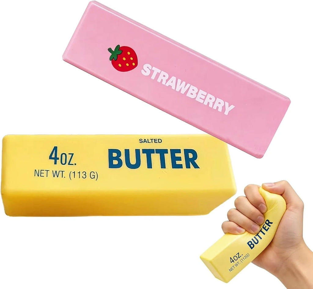 Butter Squishy Toy, Slow Rising Squishy Butter Squeeze Sensory Toy for Adults to Alleviate Anxiety and Reduce Stress