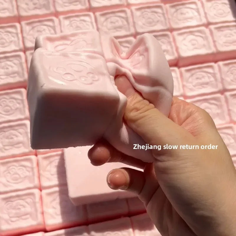 Moist Strawberry Milk Chocolate Cake Bread Squishy Toys Slow Rising Fidget Toy Sensory for Stress Relief Squeeze for Kids Adults