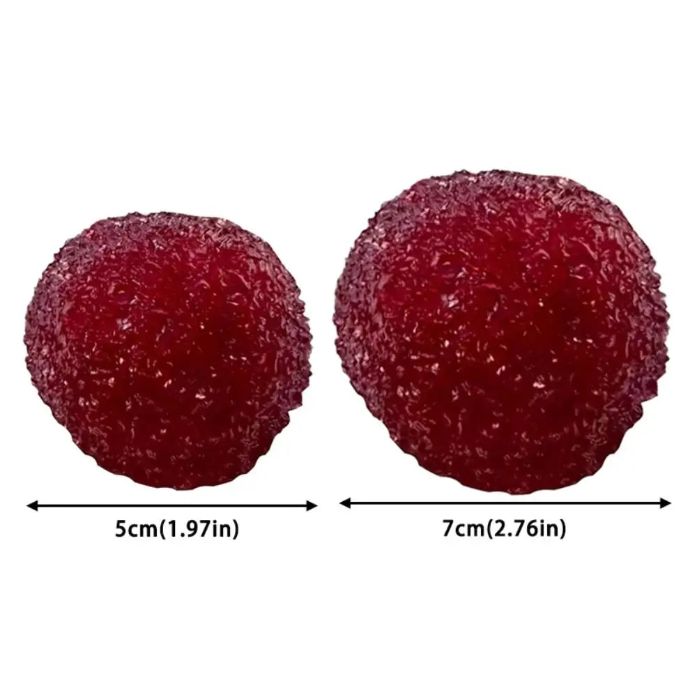 Soft Slow Rising Lychee Squishy Toy, Portable Stress Relief Ball, Anxiety Fidget for Desk Decor, Calming Gift for Adults Kids
