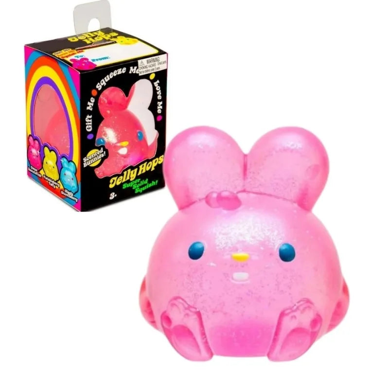 Ice Cube Sensory Fidget Toy, Cute Rabbit Stress Relief Squishy Anti-stress Squeeze Toy Decompression Toys For ADHD Gift.