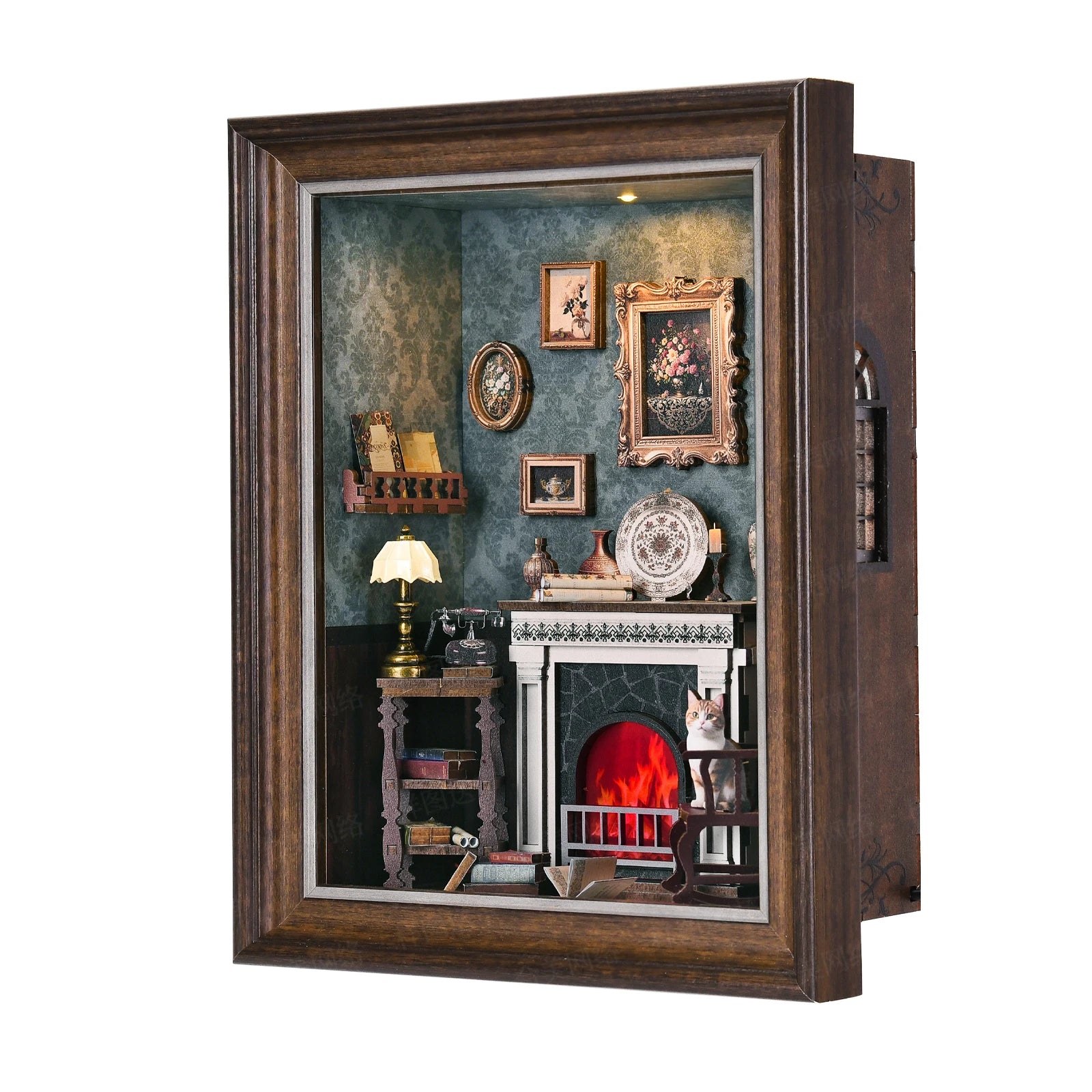 Robotime Book Nook Kit Tailor's Shop DIY Wooden Puzzle Bookshelf Insert Decor Gift for Adults Teens