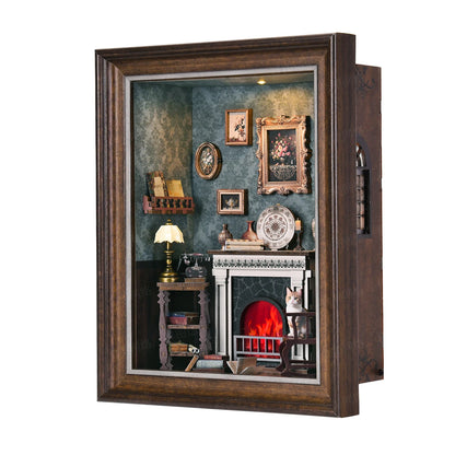 Robotime Book Nook Kit Tailor's Shop DIY Wooden Puzzle Bookshelf Insert Decor Gift for Adults Teens