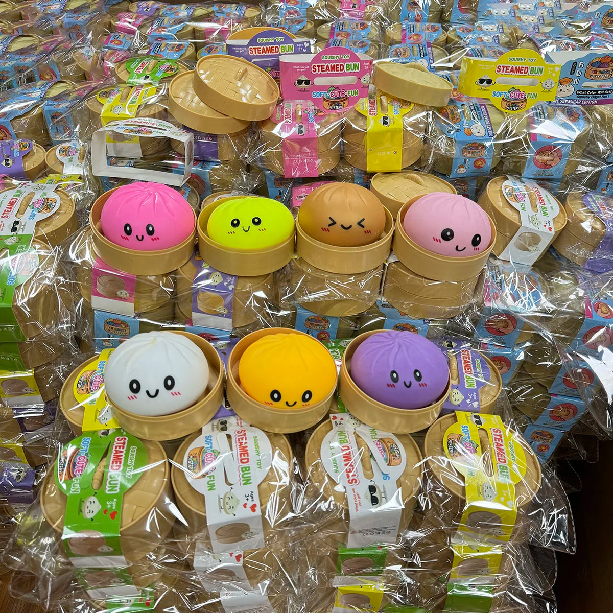 Dumpling Squishy Toy Slow Rising Maltose Fidget Random Color 1/2/4/12 Pack